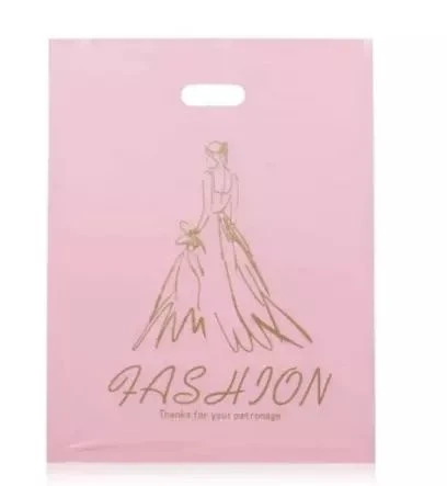 die cut shopping plastic bag